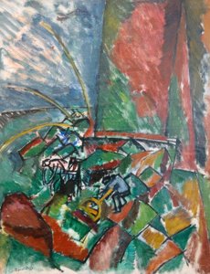 Con reti a strascico al ponte di Le Havre da Raoul Dufy