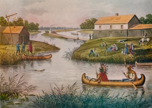 Chicago nel 1833 da Raoul Varin