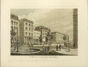 La Salle Street da Court House Square, Chicago, nell