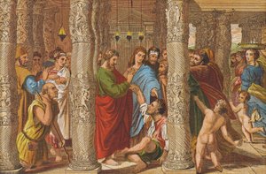La guarigione del paralitico da Raphael (1483 1520) (after)