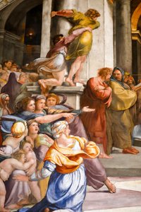 Espulsione di Eliodoro dal Tempio (dettaglio) da Raphael
