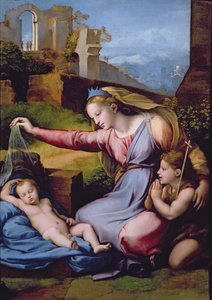 La Madonna del Diadema Blu o La Madonna del Velo da Raphael