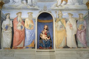 Trinità, santi benedettini e camaldolesi