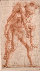 Giovane uomo che porta un vecchio sulla schiena (Enea e Anchise), c.1514