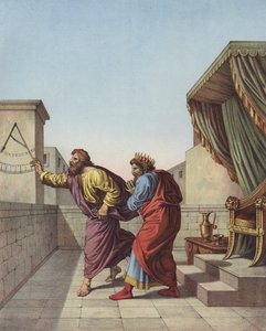 Isaia informa il re Ezechia di Giuda che vivrà altri quindici anni da after Raphael