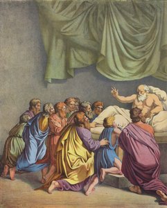 Giacobbe benedice i suoi figli da after Raphael
