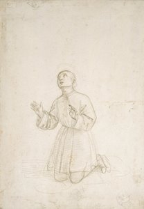 Figura inginocchiata di un giovane, c.1503 da Raphael