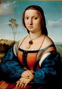 Ritratto di Maddalena Doni. Dipinto di Raffaello Sanzio (1483-1520) 1506 da Raphael