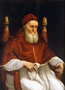 Ritratto di Papa Giulio II (1503-1513). Firenze, Museo degli Uffizi da Raphael