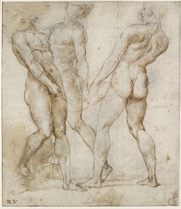 Tre portatori nudi (studio per la Deposizione di Cristo)