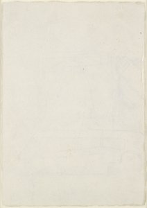 Verso: Leggeri schizzi architettonici inclusi un piano cruciforme, WA1846.160 (penna e inchiostro marrone su stilo cieco, alcune tracce di piombo o gesso)