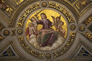 Giustizia, affresco nella Stanza della Segnatura