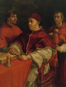 Leone X con i cardinali Giulio de