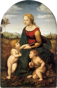 Madonna con bambino e San Giovanni Battista

Titolo/i alternativo/i:  La belle jardinière da Raphael