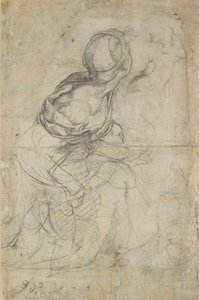 Studi per due donne inginocchiate da Raphael