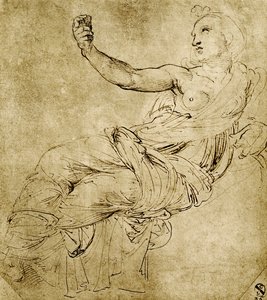 La Musa Euterpe da Raffaello Sanzio Raphael