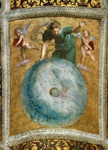 Il Primum mobile. Affresco sul soffitto nella Stanza della Segnatura, ca. 1510-1511 da Raphael