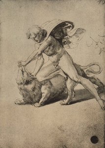 Sansone combatte il leone da Raffaello Sanzio Raphael