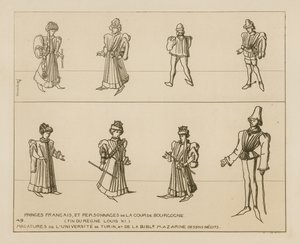 Principi francesi e personaggi della corte borgognona