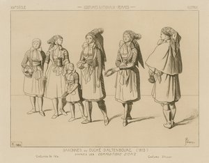 Costumi nazionali tedeschi - Ducato di Sassonia-Altenburg (1815)