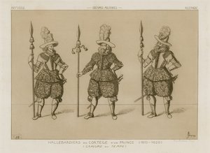 Alabardieri del corteo di un principe, 1615-1620 da Raphael Jacquemin