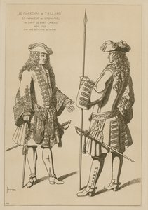 Maresciallo di Tallard e Mr Laubanie al campo prima della Battaglia di Landau, novembre 1703