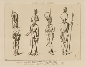 Granatieri e ufficiali russi, 1801 da Raphael Jacquemin