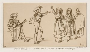 Ballerini spagnoli alla fine del XVIII secolo da Raphael Jacquemin