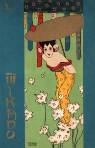 Geisha, 1900 circa (illustrazione) da Raphael Kirchner