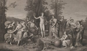 Apollo e le Muse sul Parnaso, 1784 da Raphael Morghen