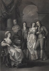Ritratto di famiglia di Catherine Petrovna Baryatinskaya 1750-1811, nata Principessa di Holstein-Beck, 1793 da Raphael Morghen