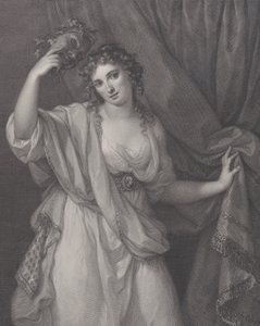 Lady Hamilton come la Musa Comica, Thalia, 1791 da Raphael Morghen