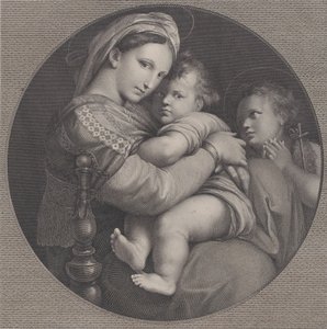 Madonna della sedia da Raphael Morghen