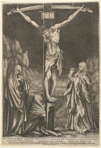 La piccola crocifissione da Raphael Sadeler I after Matthias Grünewald