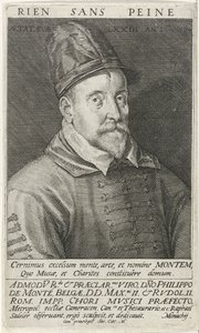 Ritratto del compositore Philippe de Monte da Raphael Sadeler the Elder