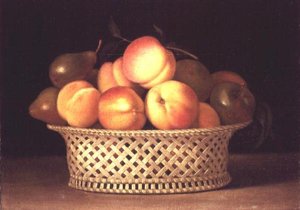 Ciotola di pesche da Raphaelle Peale