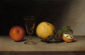 Natura Morta con Mele, Sherry e Torta al Tè