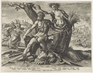 Temperamento collerico da Raphaël Sadeler (I)