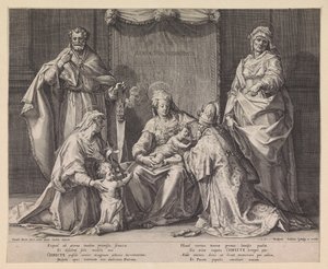 Sacra famiglia con Zaccaria, Elisabetta e Giovanni Battista