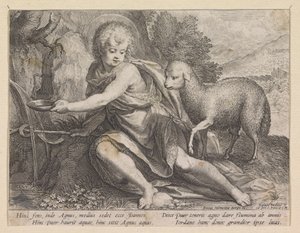 Giovanni Battista come giovane presso una fonte