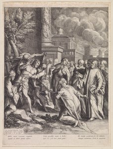Resurrezione di Lazzaro da Raphaël Sadeler (I)