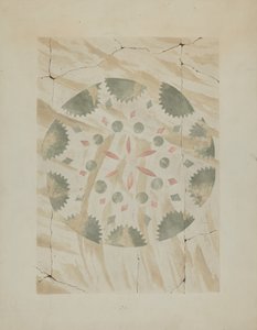 (dettaglio) di parete stencilata, c. 1937 da Ray Holden