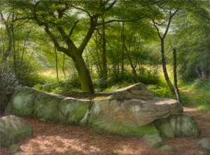 Da Adel Crags: una brillante mattina di settembre, 2001 (olio su tavola) da Raymond Booth
