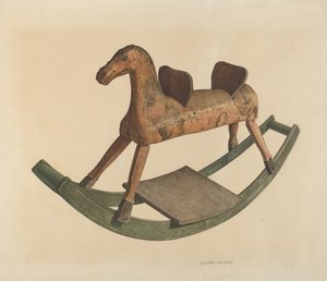Cavallo a dondolo da Raymond Neumann