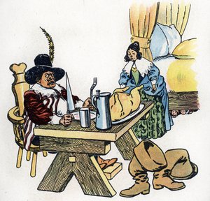 "Le Petit Poucet" illustrazione per le Fiabe di Charles Perrault circa 1920 da Raymond de la Neziere