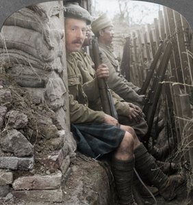 Soldati indiani nelle trincee, Prima Guerra Mondiale, 1914-1918