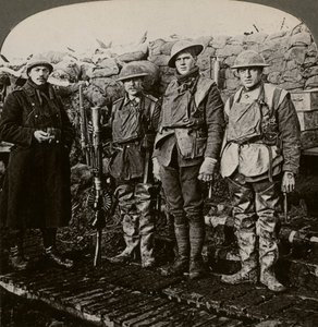 Mitraglieri Lewis, Hollebeke, Belgio, Prima Guerra Mondiale da Realistic Travels Publishers