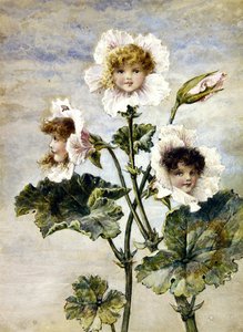 Geranio e Pisello odoroso - Bambini dei fiori - un paio da Rebecca Coleman
