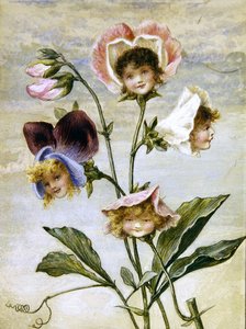 Geranio e Pisello Odoroso - Bambini dei Fiori - una coppia da Rebecca Coleman