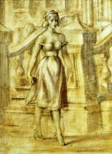 Signora a passeggio: Un doppio dipinto